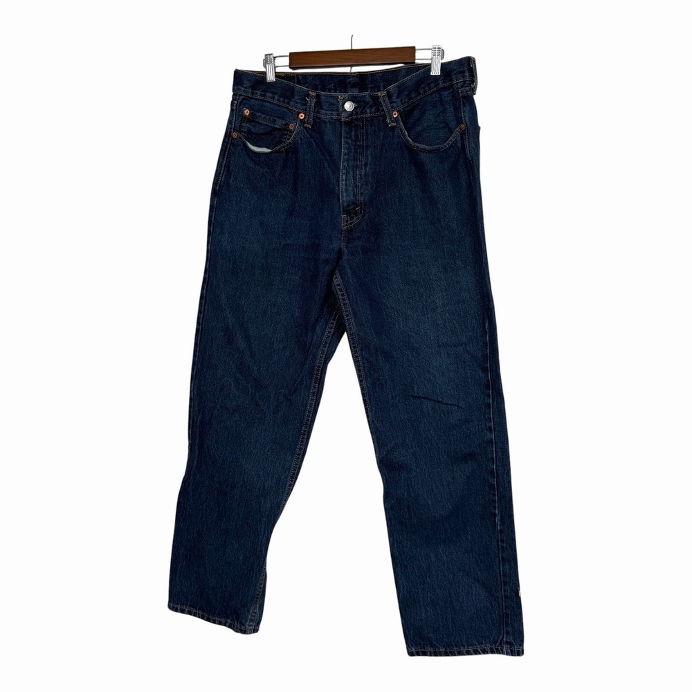 Levis 550 Jeans Mens 36x32 Actual 30 Inseam Medium Dark Wash Denim Straight Leg